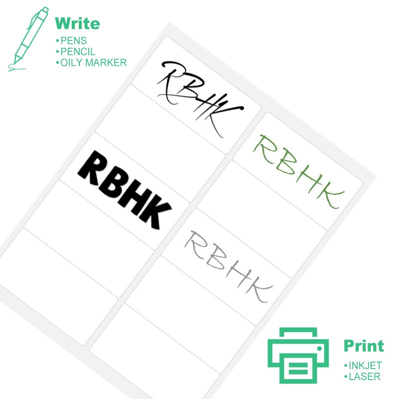 RBHK 10 per Page Labels, Blank White Permanent Adhesive Shipping Address Labels for Laser/Ink Jet Printer, 2" x 4", 10-UP Labels (100 Sheet, 1000 Labels) - Image 4